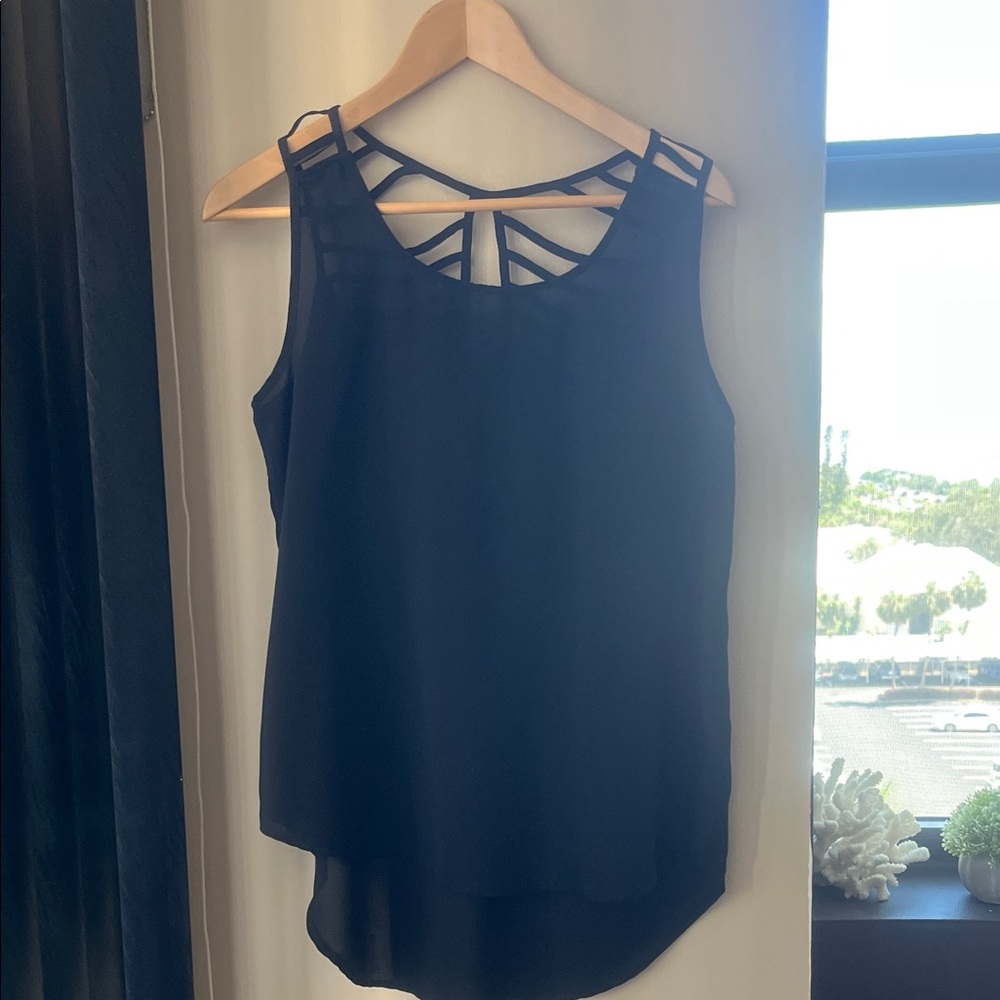 Elegant Black Sleeveless Top